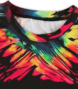Camiseta Tie-Dye de Algodón 100% Premium con Logotipo Personalizado al por Mayor, Estilo Hip Hop Urbano, Transpirable y de Talla Grande - Product Image 6