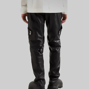 Pantalones de cuero para hombre fabricados en fábrica, en oferta, a precio de mayorista, hechos con cuero de la mejor calidad. - Product Image 4