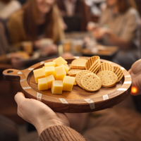 Ecologisch verantwoorde houten snijplank voor de keuken, duurzaam, voedselveilig, glad oppervlak, multifunctioneel voor vlees en fruit.