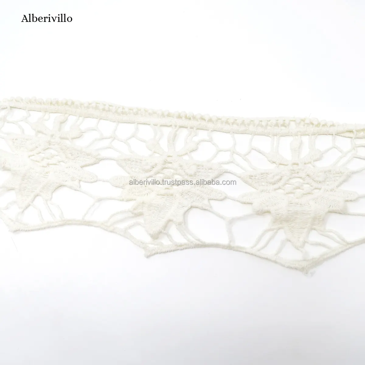 Macrame Trim Lace pizzo di cotone all'ingrosso e frange per tende e tappeti