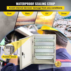 Armadio Elettrico in Fibra di Vetro NEMA 4X 12x10x6FT IP66/65 Resistente ad Acqua e Polvere per Esterni - Product Image 4