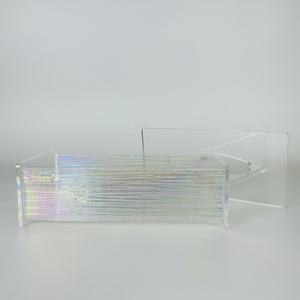 กล่องทิชชู่อะคริลิคสี่เหลี่ยมผืนผ้าสีรุ้ง - Product Image 3