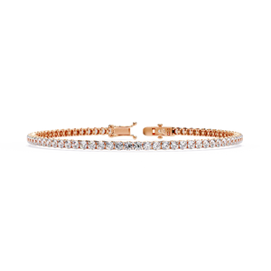 Bracelet tennis tendance hip-hop pour femme, diamant ovale de 3,00x2,00 mm cultivé en laboratoire, en argent sterling, certifié IGI, le meilleur - Product Image 1