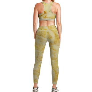 Women's Plus Size Yoga Set Two Piece Breathable Solid Eco-Friendly Four-Way Stretch Exercise Leggings Fitness Wear Sports Suits - Product Image 4