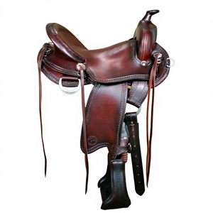 Sillín de Carreras BS International de Cuero Genuino de Búfalo con Estructura de Madera y Herrajes Niquelados, Sostenible, Transpirable y Duradero - Product Image 4