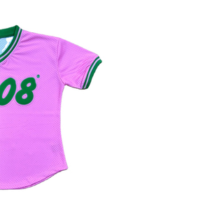 Camiseta de Hombre con Cuello en V y Manga Corta, Color Verde Rosa, Estampada, Transpirable, Tejida, Informal, 100% Algodón, Ecológica, de Secado Rápido - Product Image 6