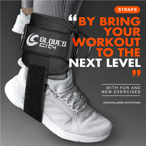 ถุงมือออกกำลังกาย GLOVES City Custom Logo แบบหนาพิเศษ บุนีโอพรีน สายรัดข้อเท้า ยกน้ำหนัก กันลื่น ระบายอากาศ เป็นมิตรกับสิ่งแวดล้อม แบบวงแหวนคู่ - Product Image 4