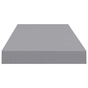 Ripiano a parete galleggiante grigio MDF 23.6 "x 9.3" x 1.5 "Display elegante per l'arredamento o l'ufficio - Product Image 5