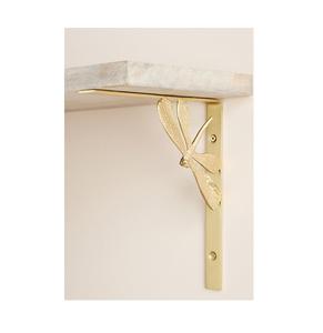 Support d'étagère en laiton artisanal, décoratif et artistique, pour étagères murales en bois, accent d'intérieur pour la maison - Product Image 6