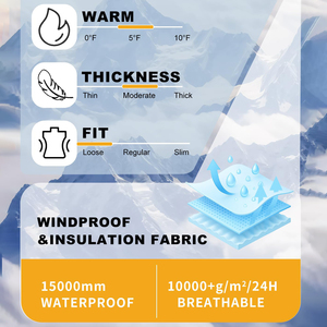 Pantalons de ski haute performance pour femmes, imperméables, thermiques, résistants au vent, pour le froid et l'entraînement au ski - Product Image 6
