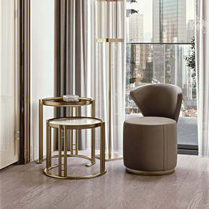 Modern Gold Metal End <b>Table</b> Luxury <b>Round</b> Corner <b>Side</b> <b>Table</b> Wholesale Tempered Glass Nightstand Nordic Coffee <b>Table</b> Decorative - Product Image 4
