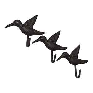 Elegante Gancho de Pared de Hierro Negro con Forma Rizada, Acabado con Recubrimiento en Polvo |   Organizador Decorativo para Colgar en la Pared, para Decoración del Hogar y Regalos - Product Image 4