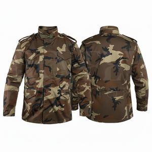 Chaqueta de Trabajo de Camuflaje Personalizada de Primera Calidad a Precio Económico al por Mayor, Talla Grande, Cierre Frontal con Cremallera, Corte Holgado - Product Image 3