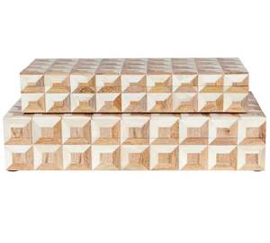 Caja de Almacenamiento de MDF con Incrustaciones de Resina, Estilo Moderno, Caja Decorativa para Joyería, a un Precio Razonable - Product Image 2