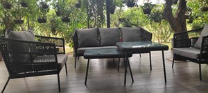 ROSF-032 AD Furniture Corp Modern Design Outdoor Rope Rattan Chaise Lounge <b>Sunbed</b> Park Villa Apartment Hall Hotel Furniture 2025 - Product Image 5