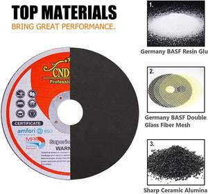 Rueda abrasiva de corte de acero inoxidable, herramienta de unión de resina de 125mm - Product Image 3