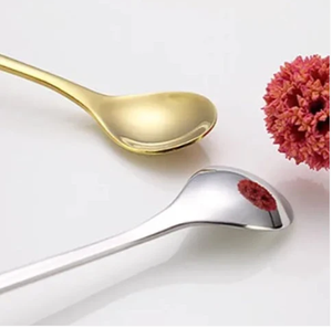 Cuchara de mango largo de acero inoxidable para mezclar café, té, cócteles, helados y postres, elegante cuchara agitadora de mango largo - Product Image 4