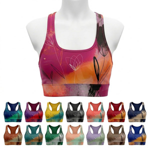 Soutien-gorge de sport élégant pour femme, dos nageur, respirant, séchage rapide, pour entraînement, gym, course à pied et activités sportives, vente en gros - Product Image 1