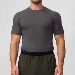 Custom Polyester Spandex <b>Compression</b> <b>Shirt</b> Manufacturer Workout Fitness Gym T <b>Shirt</b> Private Label OEM ODM Bulk Wholesale - Product Image 1