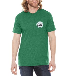 Camiseta Tri-blend Bella Canvas Azul Marino con Logotipo Personalizado, Ropa al por Mayor | Camisetas Lisas al por Mayor con Logotipo Personalizado Tri Blend - Product Image 2