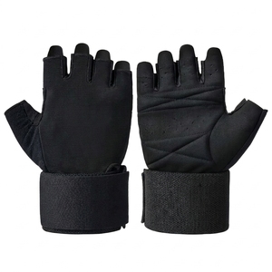 Weight Lifting Gloves Leather <b>Half</b> Finger Touchscreen Compatible Wrist Wrap Gym Fitness Workout Training Anti <b>Slip</b> Breathable - Product Image 3