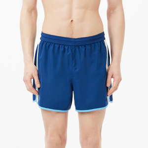 Shorts de bain pour hommes de haute qualité, séchage rapide, logo imprimé, taille plus, 100% polyester, shorts de bain unis - Product Image 5