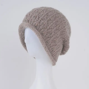 Elegant Knitted Beanie <b>Hat</b> With Rhinestone Decoration For <b>Women</b> Solid Color <b>Winter</b> Warm <b>Hat</b> Handmade Acrylic Casual Style - Product Image 6