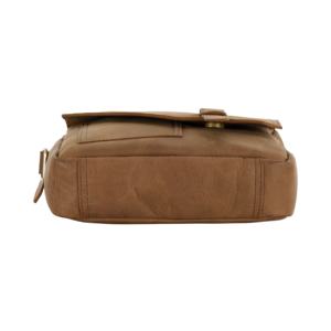 Bolso de Cuero Crazy Horse Color Bronceado Personalizado, Marca Privada OEM/ODM, Venta al Por Mayor, Estilo Minimalista para Viajes - Product Image 4