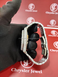 Relojes de moissanita de color VVS D de alta calidad, relojes mecánicos automáticos de Hip Hop, reloj de lujo Iced Out para hombres y mujeres - Product Image 6