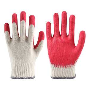Gants de protection en coton orange enduits de latex, fabrication OEM au Vietnam, vente en gros, logo personnalisé, en vrac - Product Image 6