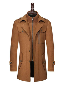 Nouvelle veste de costume chaude pour homme, manteau décontracté, Abrigos Para Hombre, manteaux d'hiver longs pour hommes, longueur longue - Product Image 2