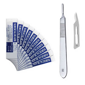 Hojas Quirúrgicas Estériles # Mango para bisturí 15C BP # 3 Instrumentos Quirúrgicos ORL Manuales de Acero Inoxidable Alemán con Certificación CE - Product Image 1