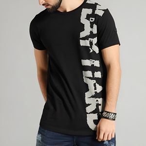 T-shirt unisexe imprimé graphique 100% coton, coupe décontractée, col rond, manches courtes, style streetwear décontracté, t-shirt confortable et tendance - Product Image 1
