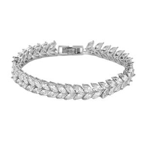 RAMDUT IMPEX Silver Plated Moissanite Brilliant Cut Channel Setting Tennis Bracelet Geometric Design Trendy Unisex <b>Gift</b> GRA - Product Image 1