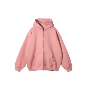 เสื้อฮู้ดดี้สีดำทรงโอเวอร์ไซส์ สไตล์สตรีทแวร์ ไหล่ตก ผ้าหนานุ่ม ระบายอากาศได้ดี ผ้าฝ้ายแท้ 100% - Product Image 1