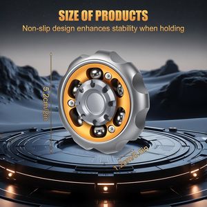 Fidget Spinner in Metallo di Precisione, Giocattolo Antistress e Antiansia, Strumento per Alleviare l'Ansia - Product Image 2