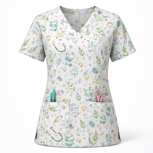 Uniformes Médicos Personalizados al por Mayor, 100% Algodón, Transpirables, Antiarrugas, de Secado Rápido, Fabricante OEM, Suministro Directo de Fábrica - Product Image 1