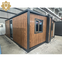 Casa Contenedor Rectangular Modular Expandible y Móvil de Panel Sándwich Metálico Transpirable, Diseño Contemporáneo, Precio de Fábrica, 20 y 40 Pies