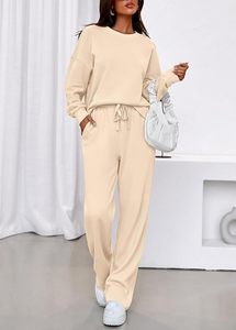 Conjunto Deportivo Oversize para Mujer, Casual, con Logotipo Personalizado, Sudadera con Capucha y Pantalones Jogger, Conjunto Deportivo de Felpa Gruesa para Mujer - Product Image 3