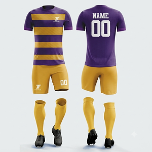 Uniforme de Fútbol de Alta Calidad y Económico, 100% Poliéster, Logotipo Personalizado, Nuevo Uniforme de Club de Fútbol - Product Image 5