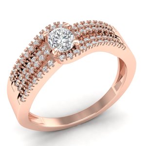 REYES New Design <b>925</b> Sterling <b>Silver</b> VVS Moissanite Engagement <b>Rings</b> For Women Wedding Fine Jewelry 14K Gold Plated - Product Image 2