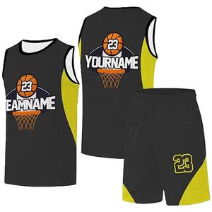 Conjuntos de Camisetas de Baloncesto Sublimadas Personalizadas de Alta Calidad, Transpirables, Tallas Grandes, Logotipo y Nombre Personalizados, MOQ Bajo, Venta al Por Mayor - Product Image 4