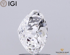 Stunning 2.01 Carat CVD Lab Grown Diamond Portuguese Cut F Color VVS2 Clarity with IGI Certificate for <b>Unique</b> Designer Jewelry - Product Image 3