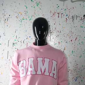 Sudadera BAMA LIGHT con Cuello Alto, 100% Blanca, Apliques Bordados, Cuello Ancho, Hilos Finos - Product Image 4