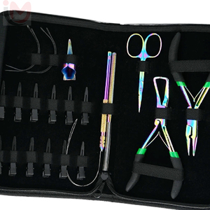 Hair Extension Tools Kit Includes 2 Hole Micro Beads Micro link <b>Crimping</b> Plier - Product Image 5