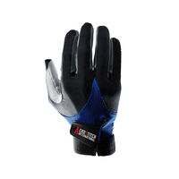 Gants de racquetball noirs classiques avec sangle de poignet réglable et poignée rembourrée, confortables à porter pendant les séances d'entraînement intenses