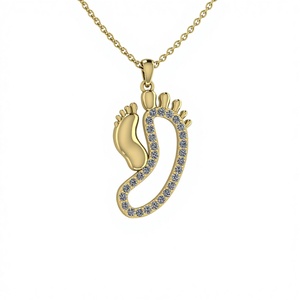 Mother Baby Heart 925 Sterling Silver Pendant 29mm Gold Rhodium <b>Memorial</b> Charm Ethnic Style Fine Jewelry for Women Anniversary - Product Image 1