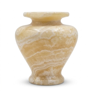 Croxx Modern Stylish Honey Onyx Flower Marble Stone <b>Floor</b> <b>Vase</b> 6-72 Inch for Weddings Contemporary Home Decor - Product Image 1