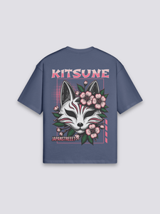 Camiseta Japonesa Kitsune, Transpirable, de Verano, Lavable, de Algodón Puro, Estilo Vintage Retro, de Media Manga - Product Image 6
