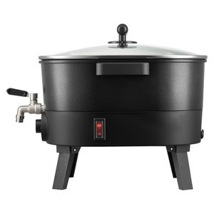 Fondeur de cire rapide à chauffage uniforme de 6,3 Qts pour la fabrication de bougies avec bec verseur facile, contrôle de la température et base rainurée - Product Image 1